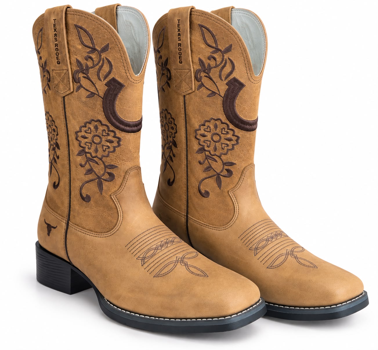BOTA BORDADA CLARA REF 469 TEXAS RODEIO