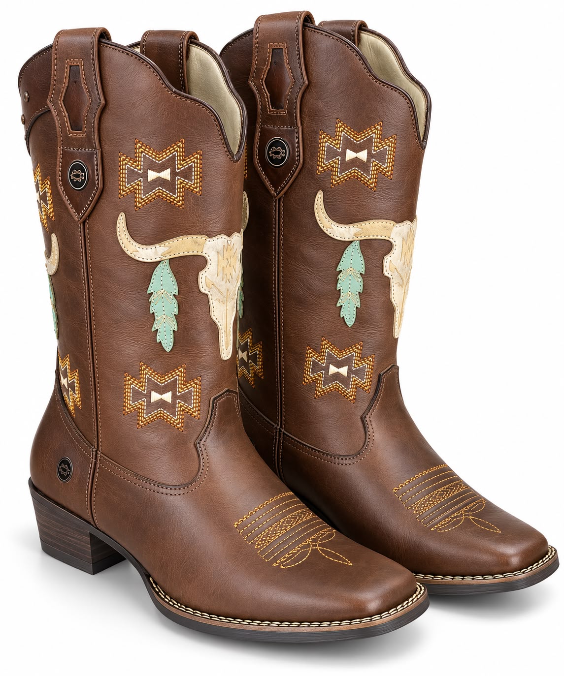 BOTA CAFE B/QUADRADO REF 58220 FEM CAPELLI