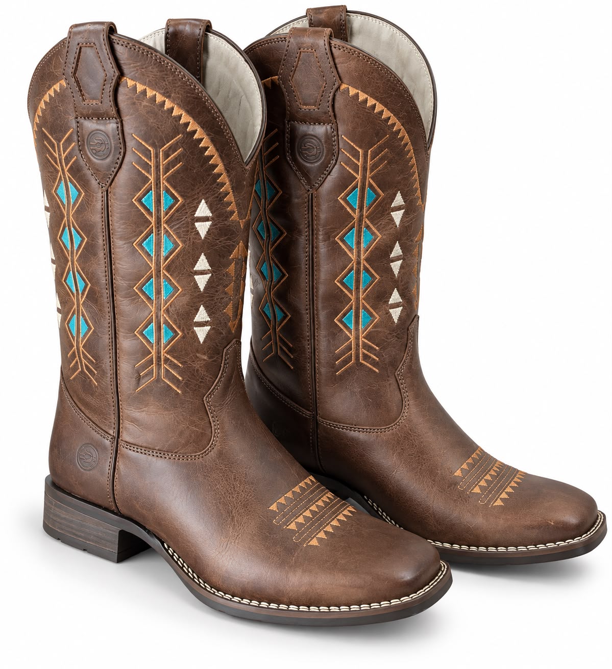 BOTA LARANJA B/QUADRADO REF 59244 FEM CAPELLI