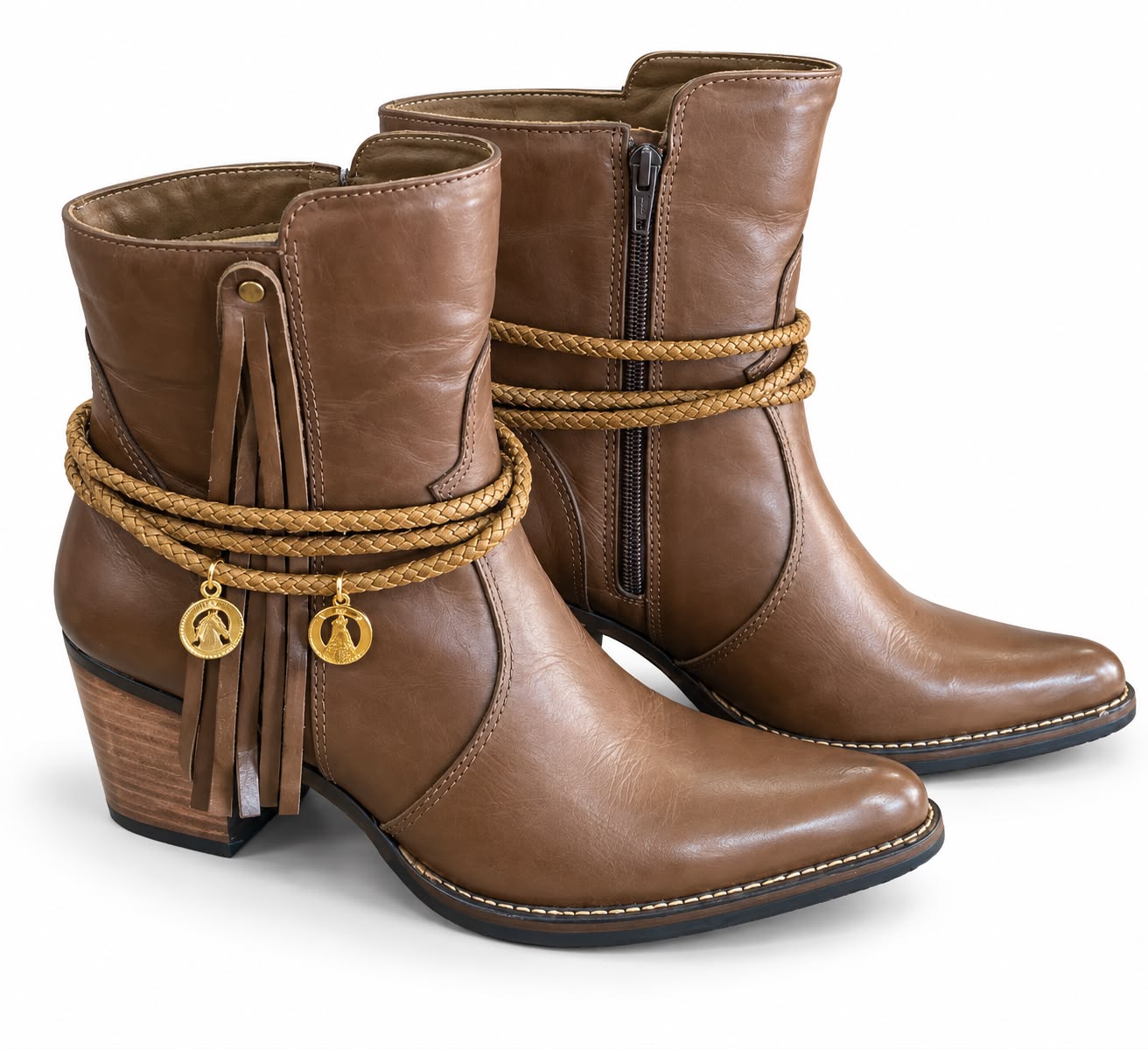 BOTA CANO BAIXO B/FINO REF 3151 FEM CAPELLI