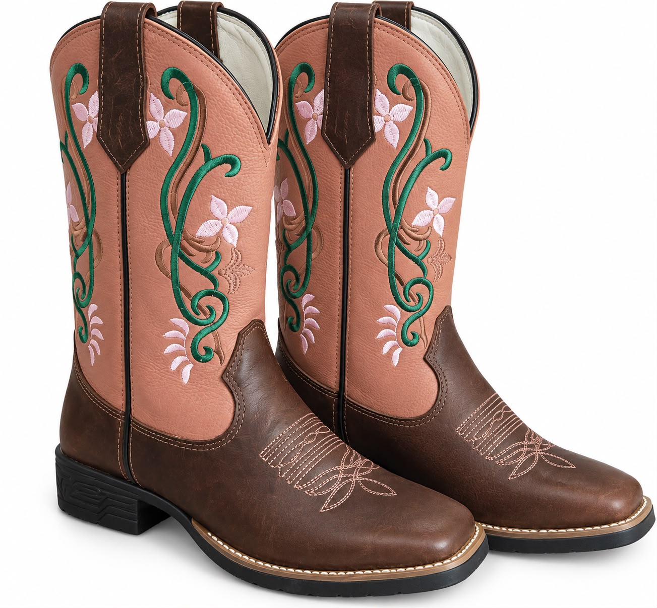 BOTA FLORIDA ROSA B/QUADRADO FEM D`LUKA